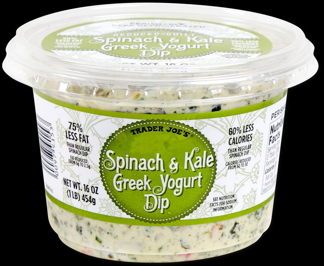 Reduced Guilt Spinach & Kale Greek Yogurt Dip