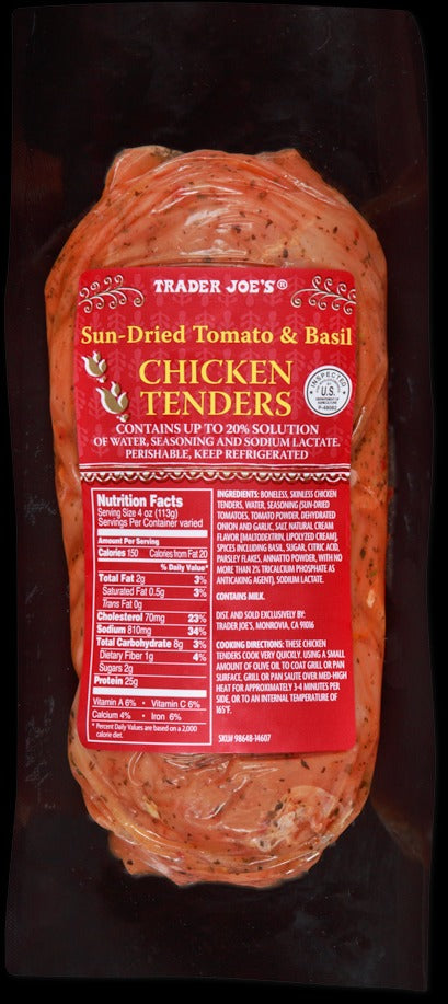 Sun-Dried Tomato & Basil Chicken Tenders