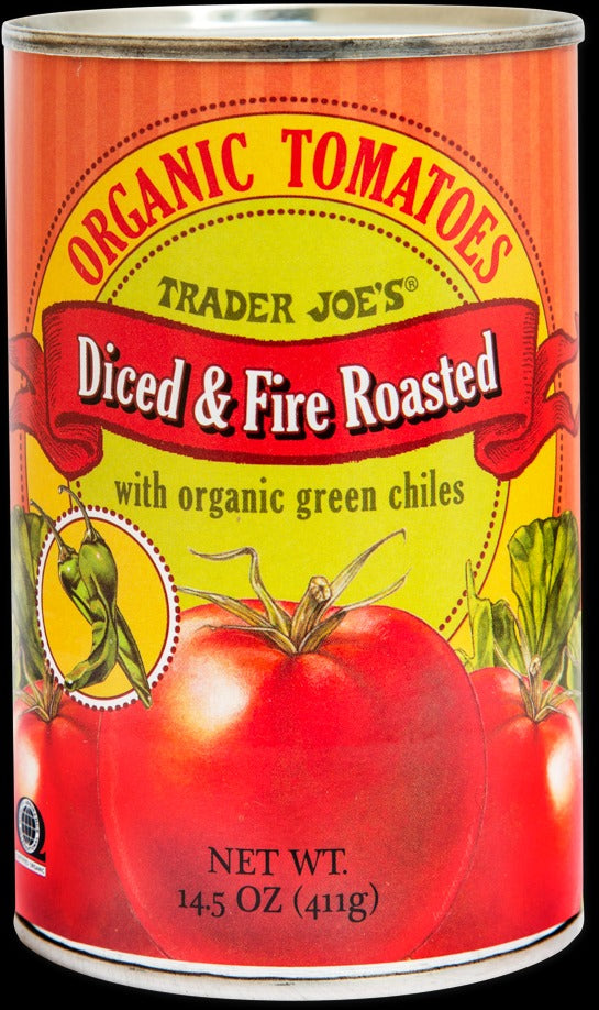 Organic Diced & Fire Roasted Tomatoes with Green Chiles