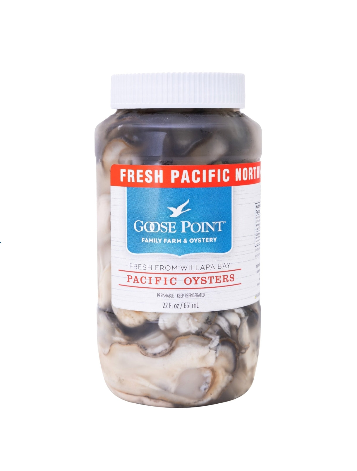Goose Point Pacific Oysters, 22 fl oz