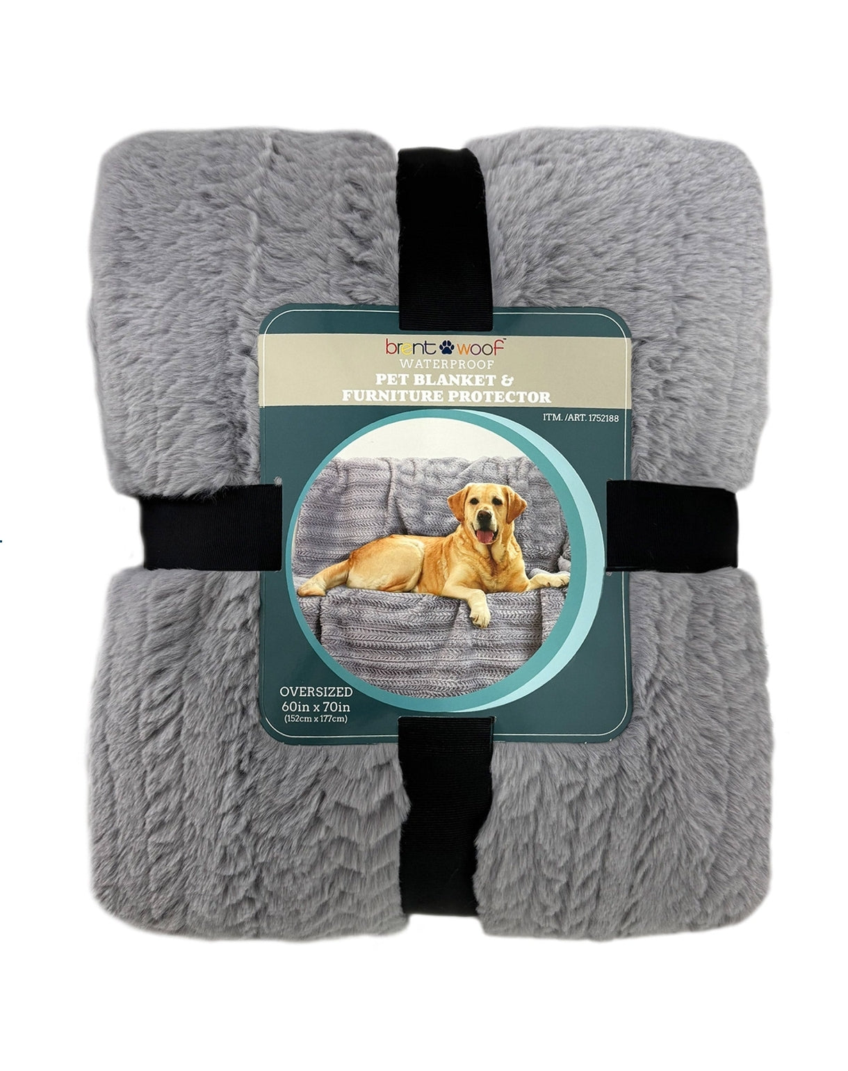 Brentwoof Faux Fur Pet Throw, 60" x 70", Assorted Colors