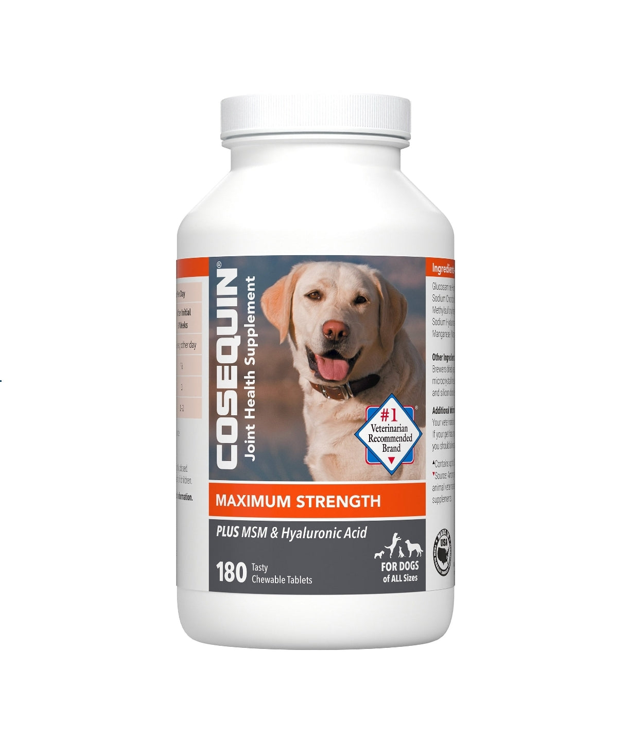 Cosequin Maximum Strength Joint Health Supplement Plus MSM and HA, 180-count