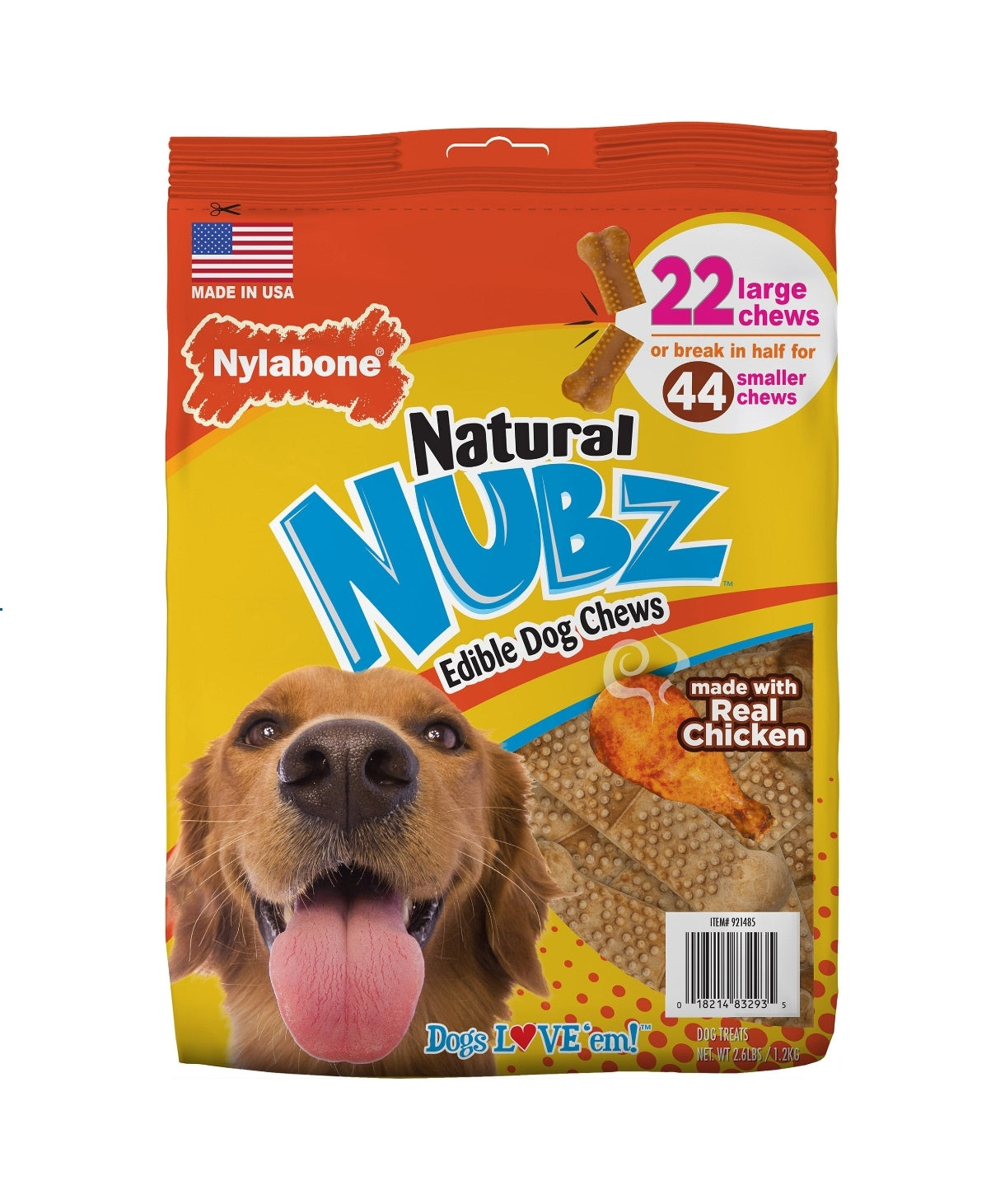 Nylabone Nubz Edible Dog Chews, 2.65 lbs