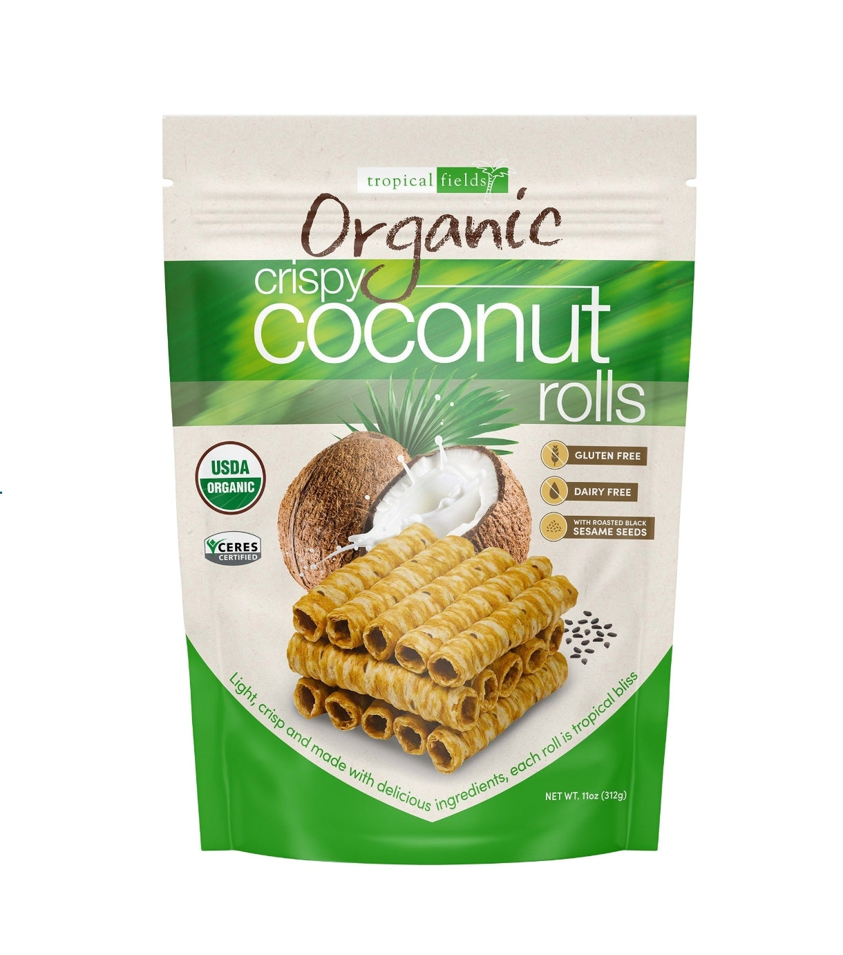 Tropical Fields Organic Coconut Rolls, 11 oz