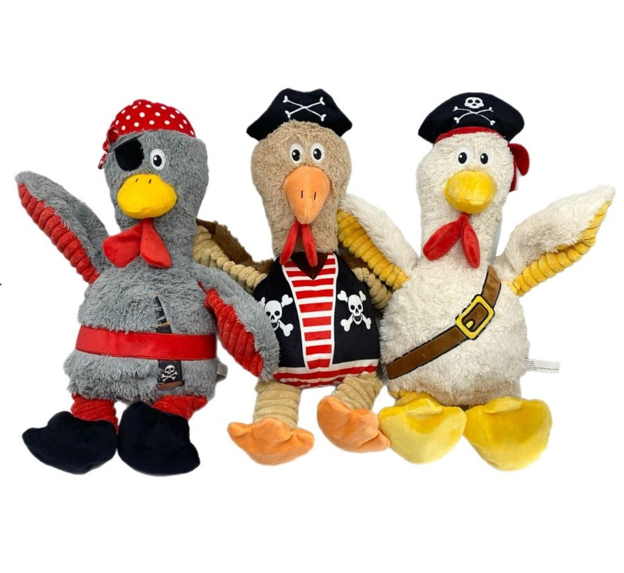 Delca Pirate Chicken Dog Toy, Assorted Styles