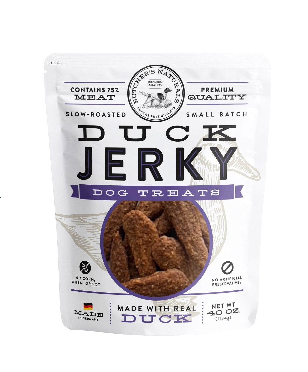 Butchers Naturals Duck Jerky Dog Treats, 40 oz