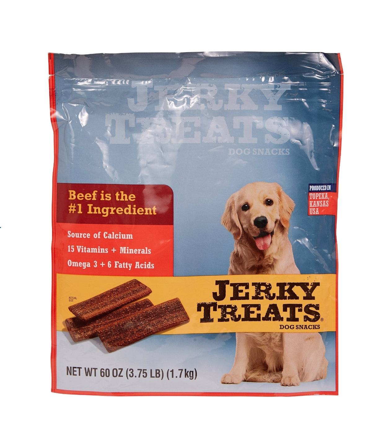 Jerky Treats Beef Dog Treats, 60 oz
