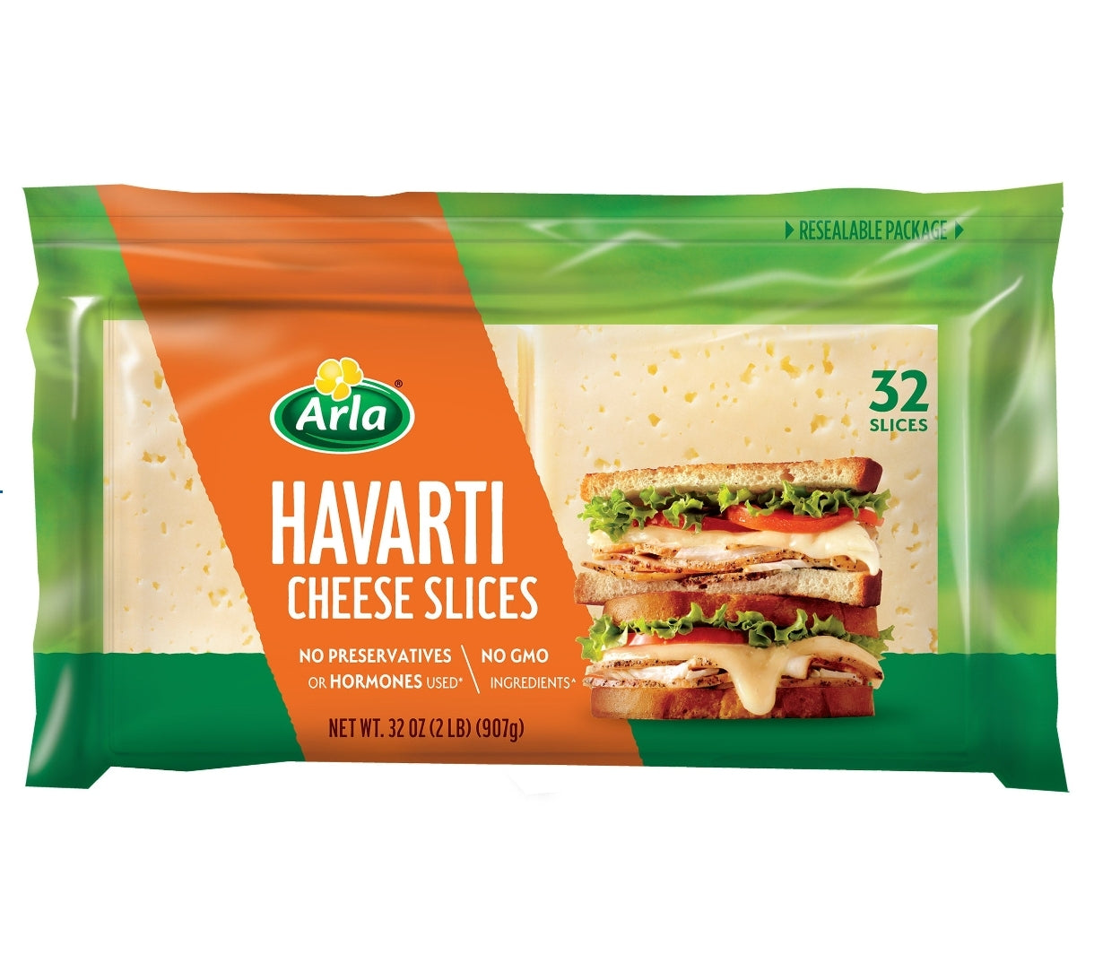 Arla Havarti Cheese Slices, 2 lbs