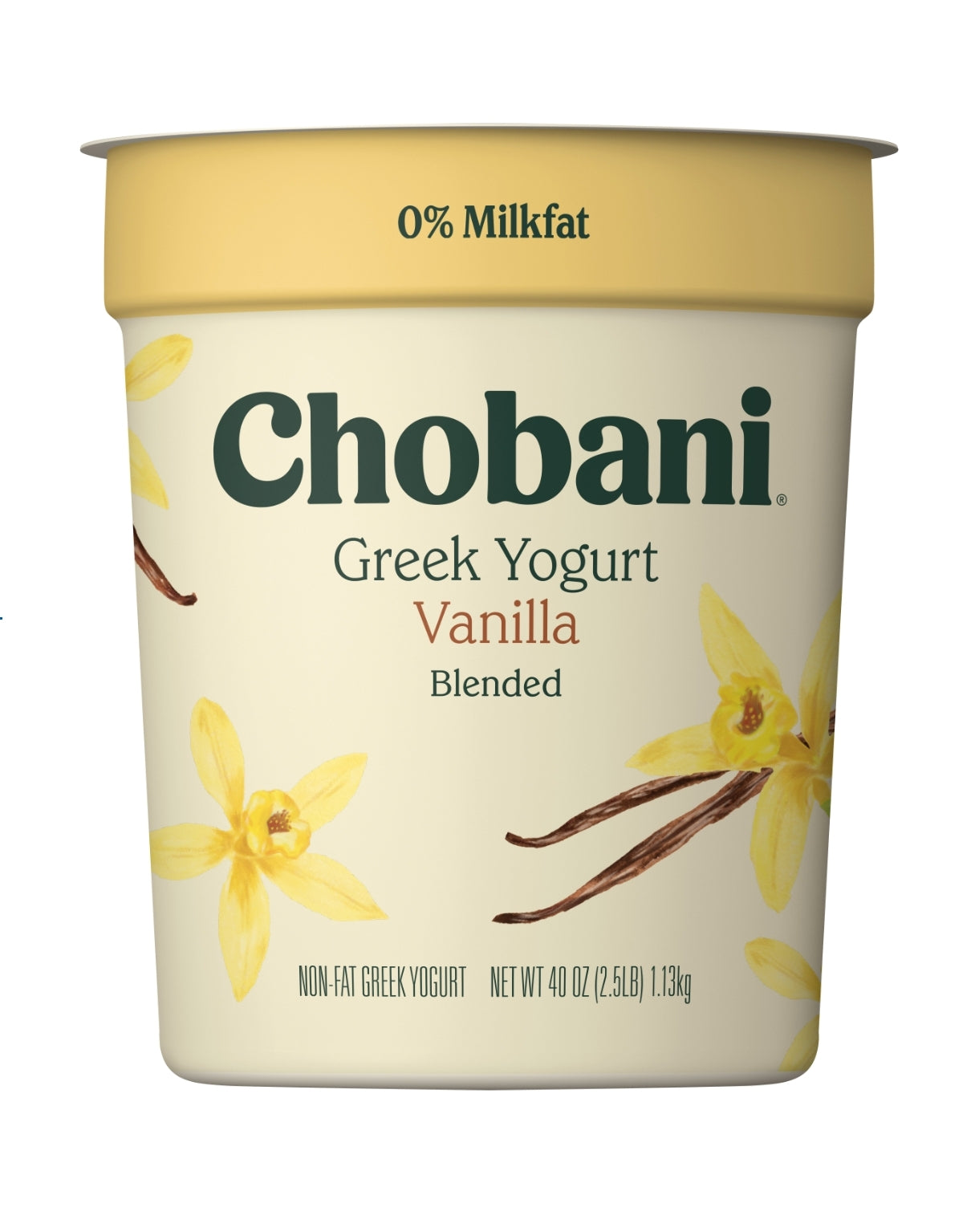 Chobani Vanilla Greek Yogurt, 40 oz