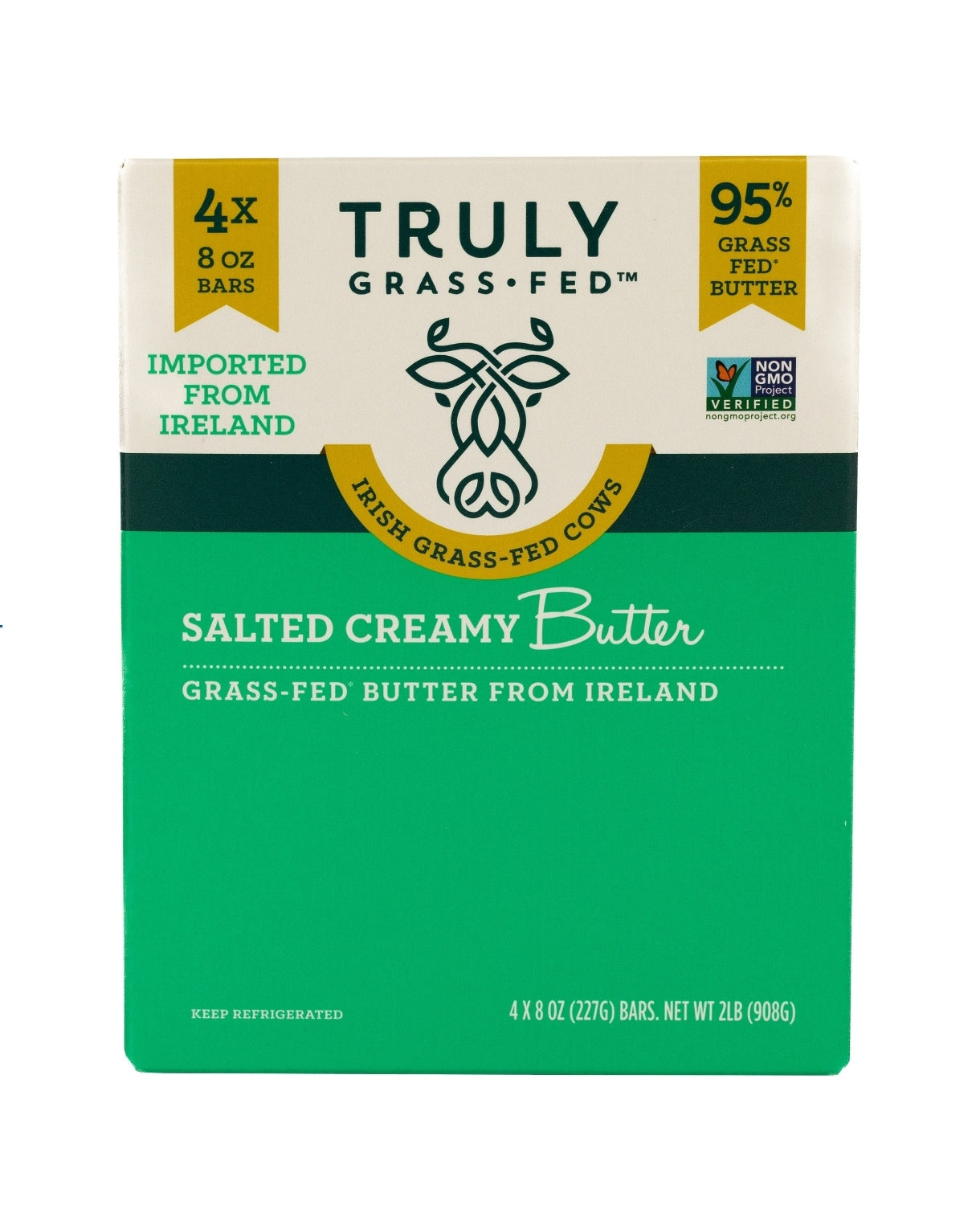 Truly Grass Fed Salted Creamy Butter, 8 oz, 4-count