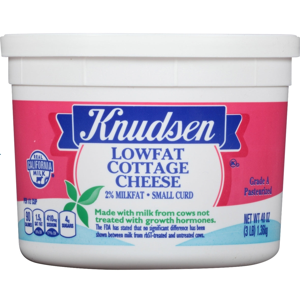 Knudsen Low Fat Cottage Cheese, 3 lbs