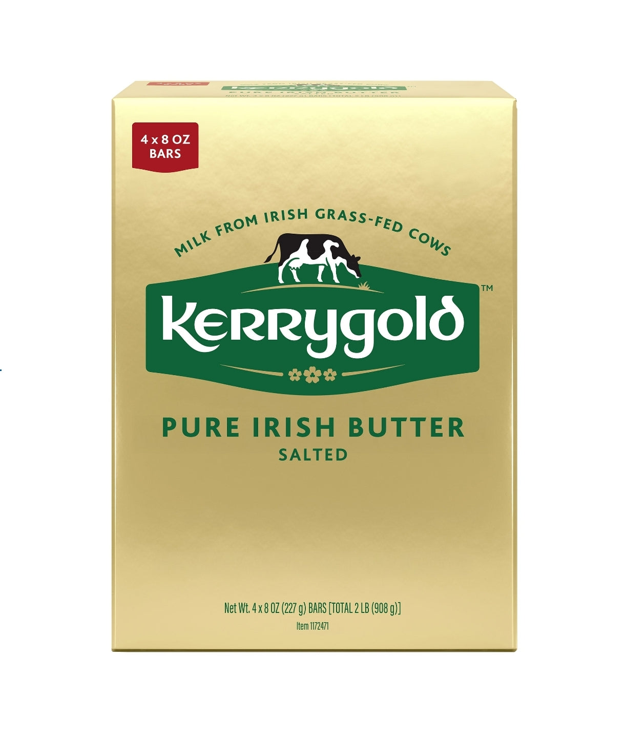 Kerrygold Pure Irish Butter, Salted, 8 oz, 4-count