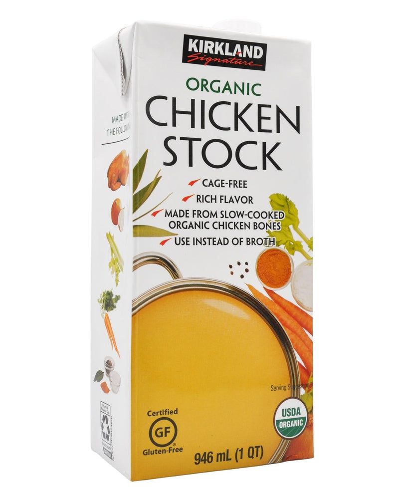 Kirkland Signature, Organic Chicken Stock, 1 package 32 fl oz