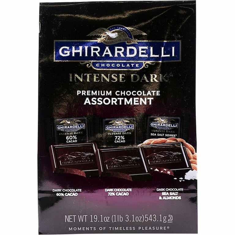 Ghirardelli Chocolate, Intense Dark Premium Chocolate Assortment, 19.1 oz