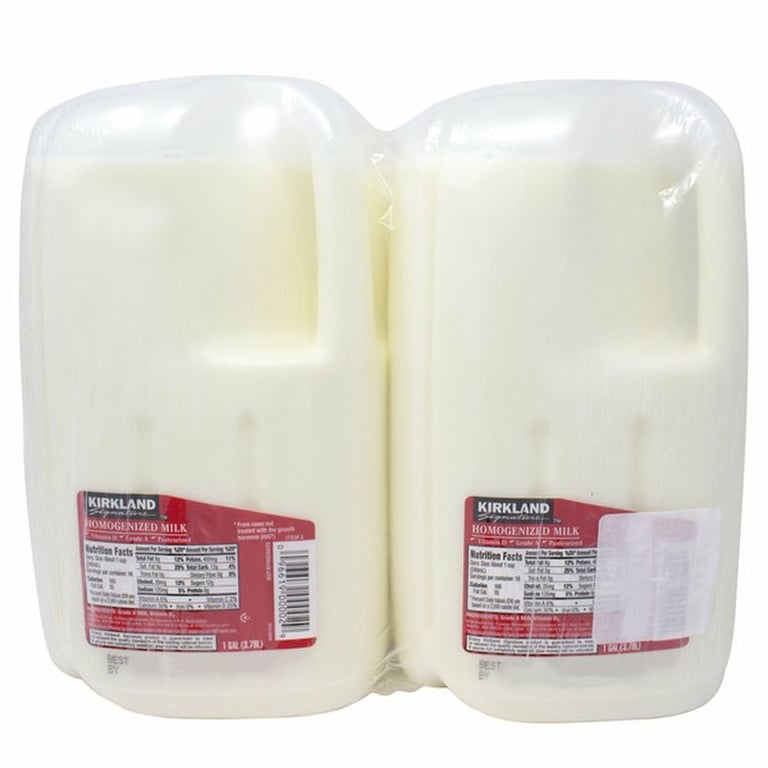 Kirkland Signature Whole Milk, 1 Gallon, 2-count