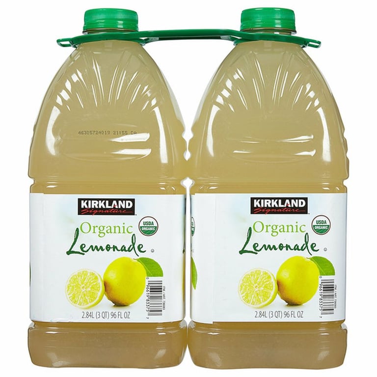 Kirkland Signature Organic Lemonade, 96 fl oz, 2-count