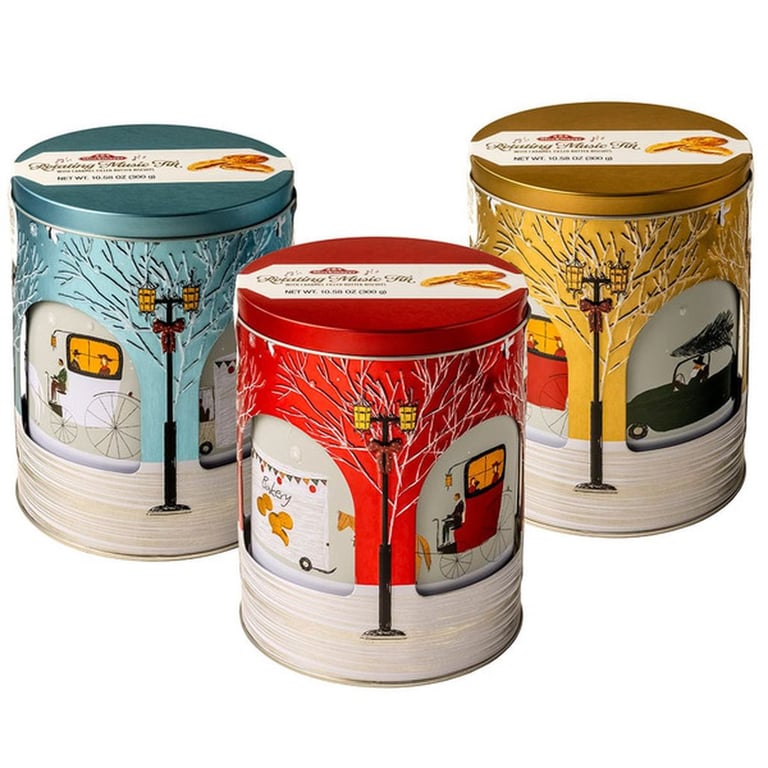 Stockmeyer Butter Cookie Music Tin, 10.58 oz, Assorted Colors