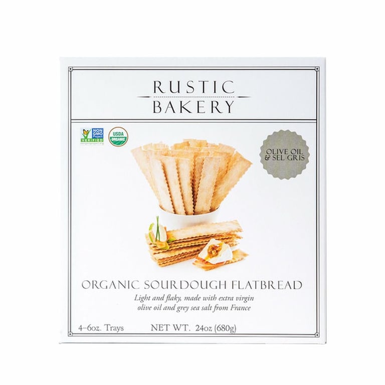 Rustic Bakery Organic Sourdough Flatbread, 6 oz, 4-count