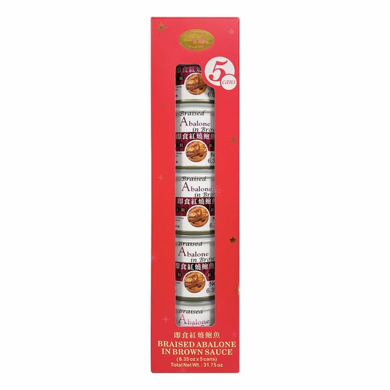 Good Plenty Braised Abalone in Brown Sauce, 6.35 oz, 5-count
