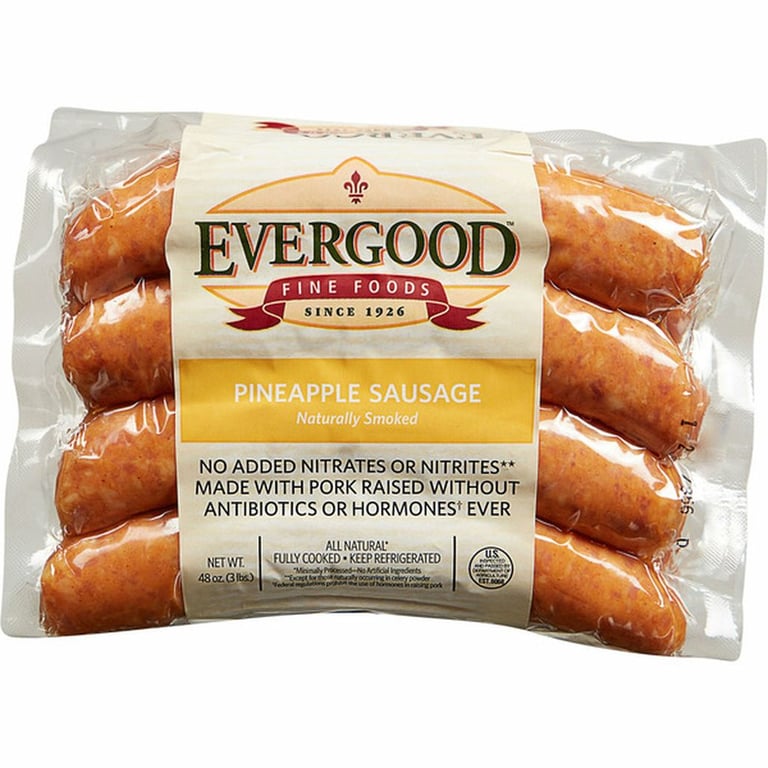 Evergood Pineapple Sausage, 3 lbs