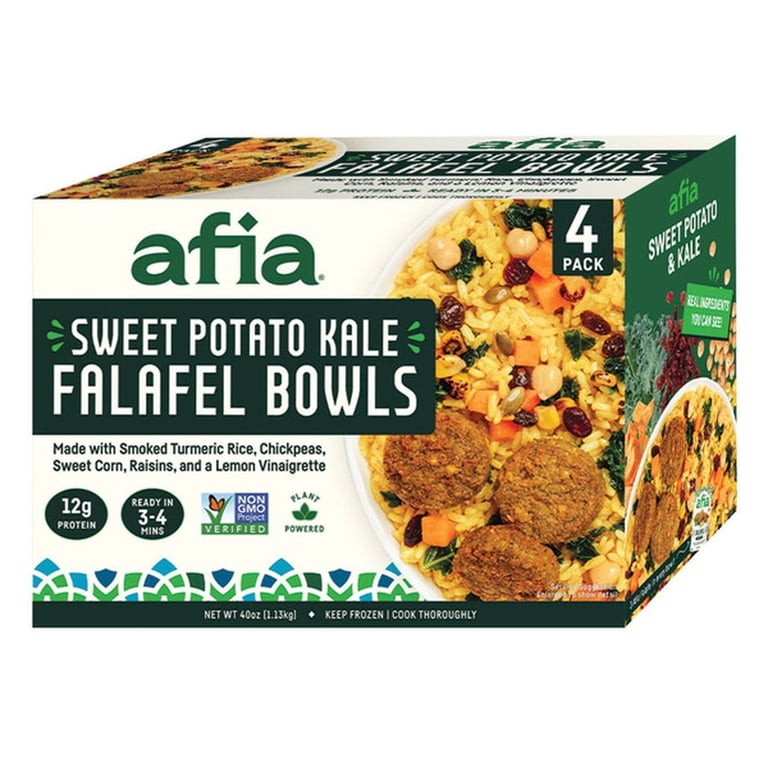 Afia Sweet Potato and Kale Falafel Bowls, 40 oz