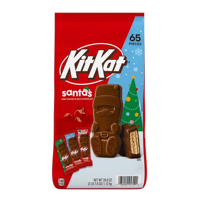 Hershey's Kit Kat Santas, 65-count