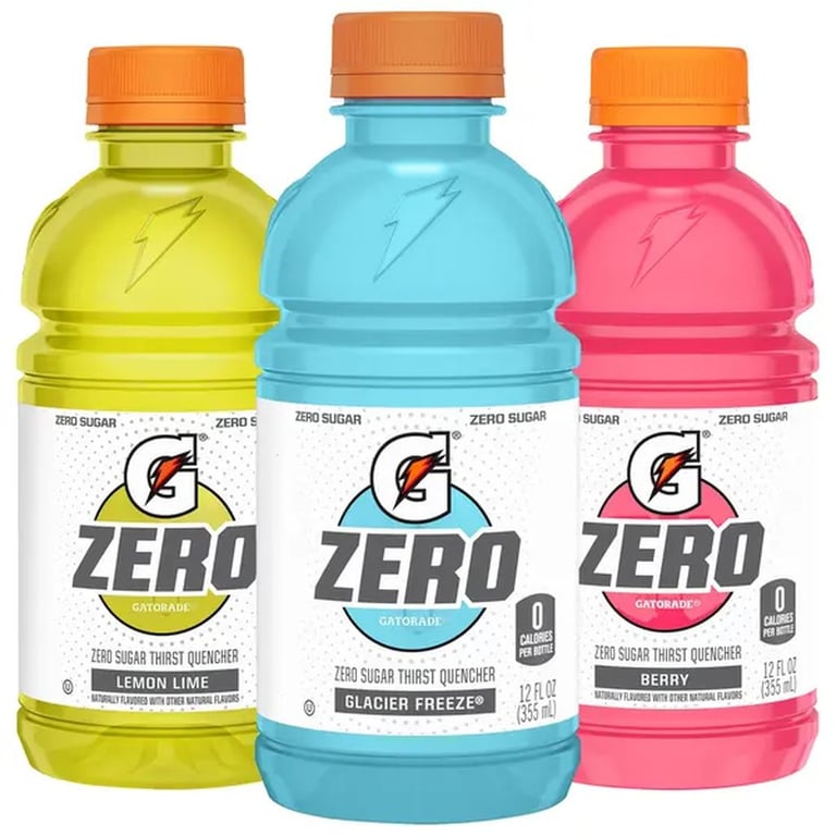 Gatorade Zero Glacier , LL , Berry, 12 ounces each , 28-count