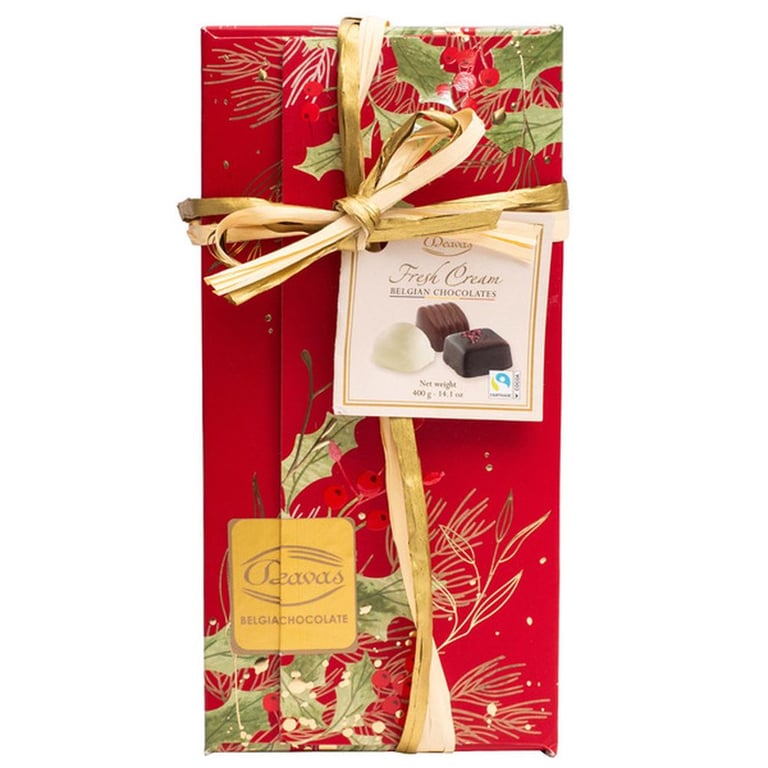 Deavas Fresh Cream Belgian Chocolates Variety, 14.11 oz, Assorted Colors