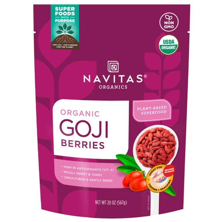 Navitas Organics Dried Organic Goji Berries, 20 oz
