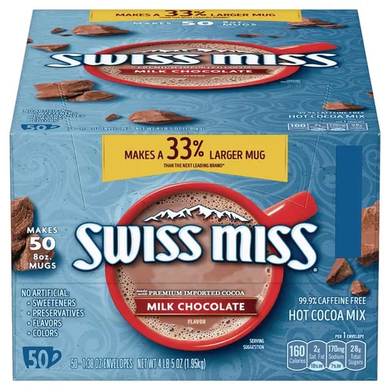 Swiss Miss, Hot Cocoa Mix, 1.38 oz, 50-Count