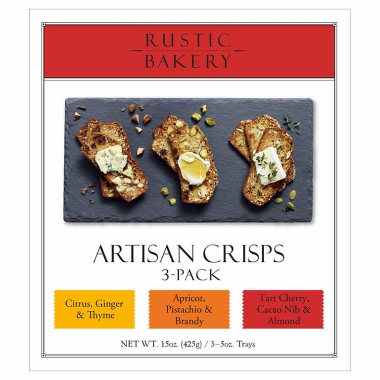 Rustic Bakery Artisan Crisps, 5 oz, 3-pack