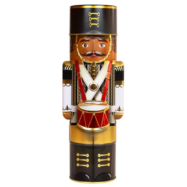 Nutcracker Tins with Chocolate Truffles, 12.3 oz, Assorted Colors