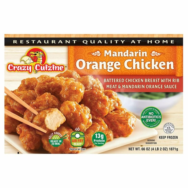 Crazy Cuizine Mandarin Orange Chicken, 2-count