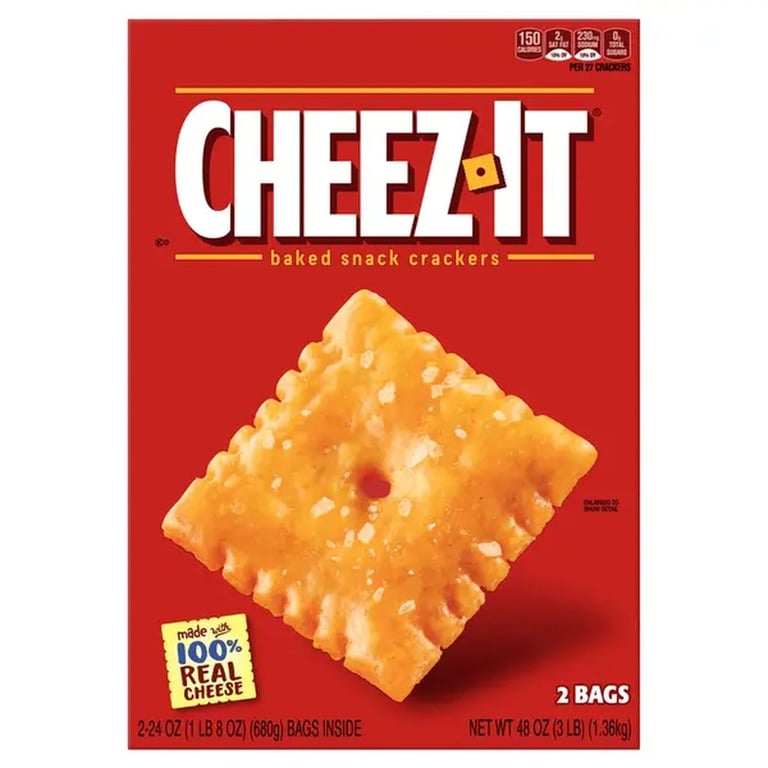 Cheez-It Crackers, Cheddar, 3 lbs