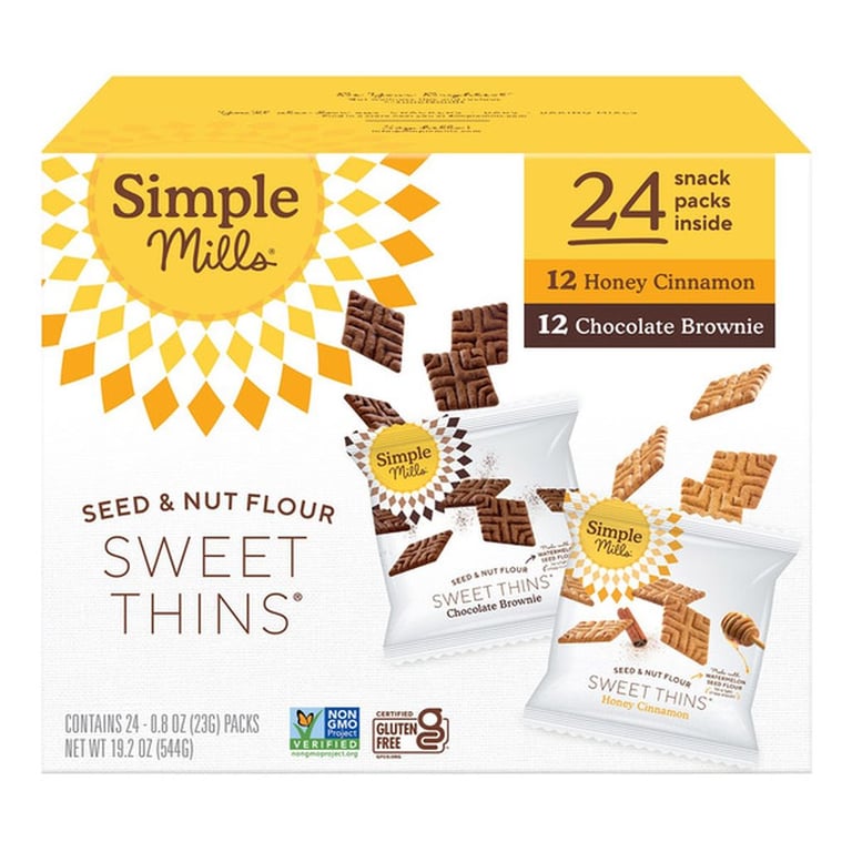 Simple Mills Sweet Thins Variety Pack, .8 oz, 24-count