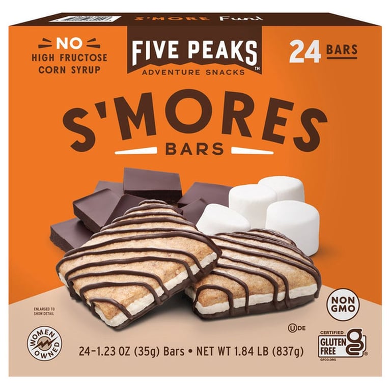 Five Peaks S'mores Bars, 1.23 oz, 24-count