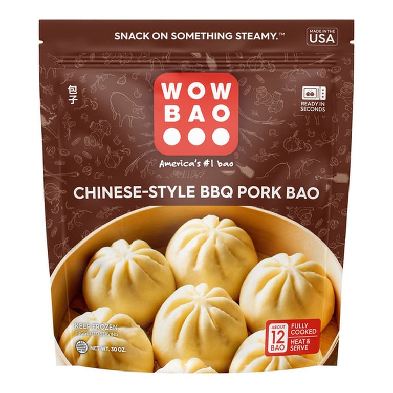 Wow Bao Chinese-Style BBQ Pork Bao, 30 oz