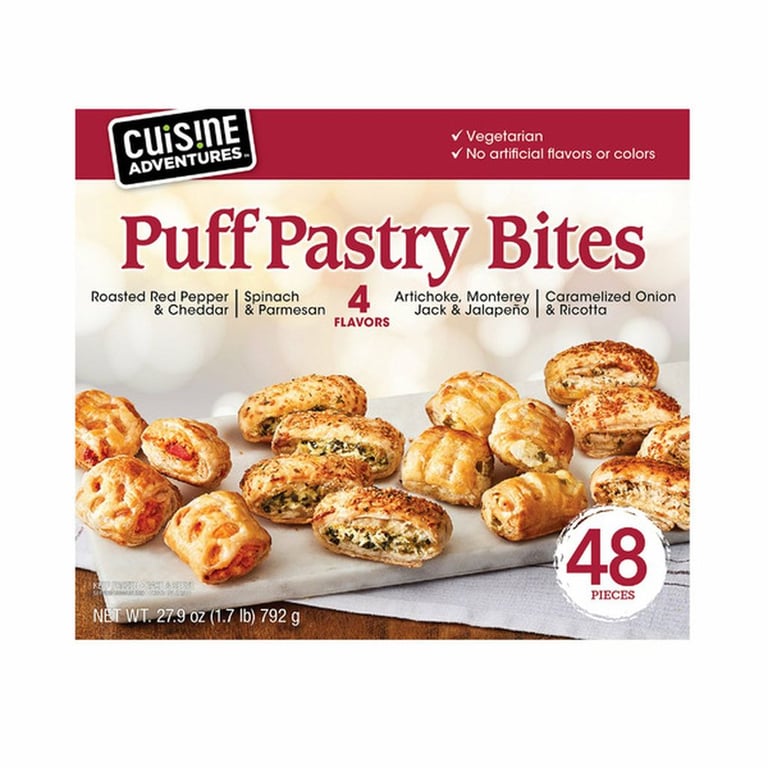 Cuisine Advantures Puff Pastry Bites Variety, 48-count