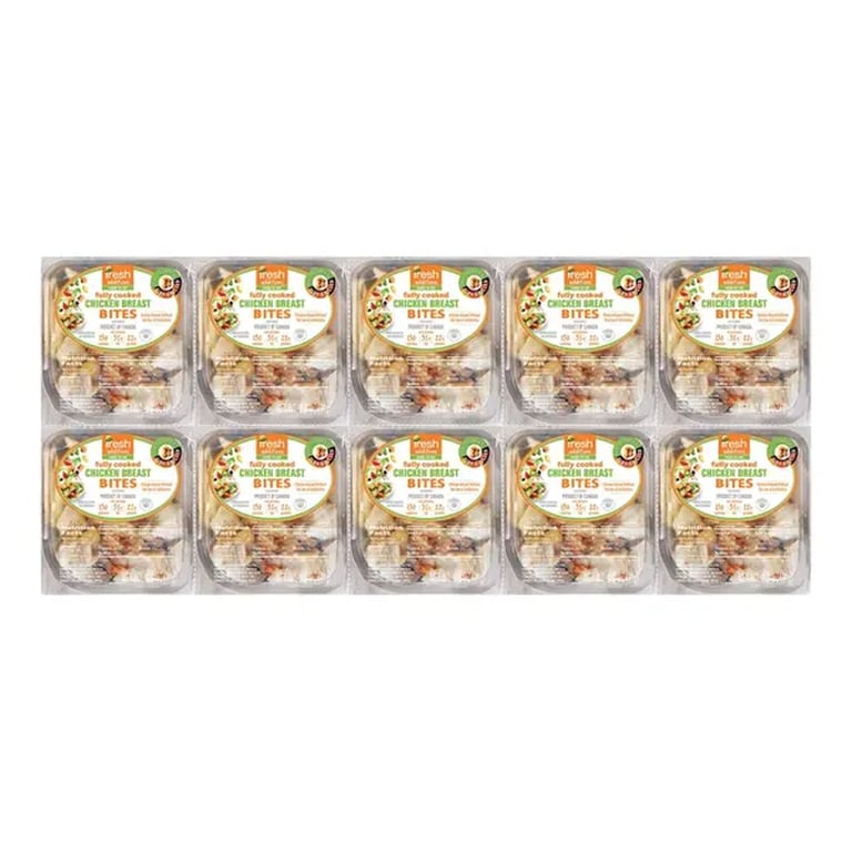 Fresh Additions Fully Cooked Chicken Breast Bites, 3.2 oz, 10-count