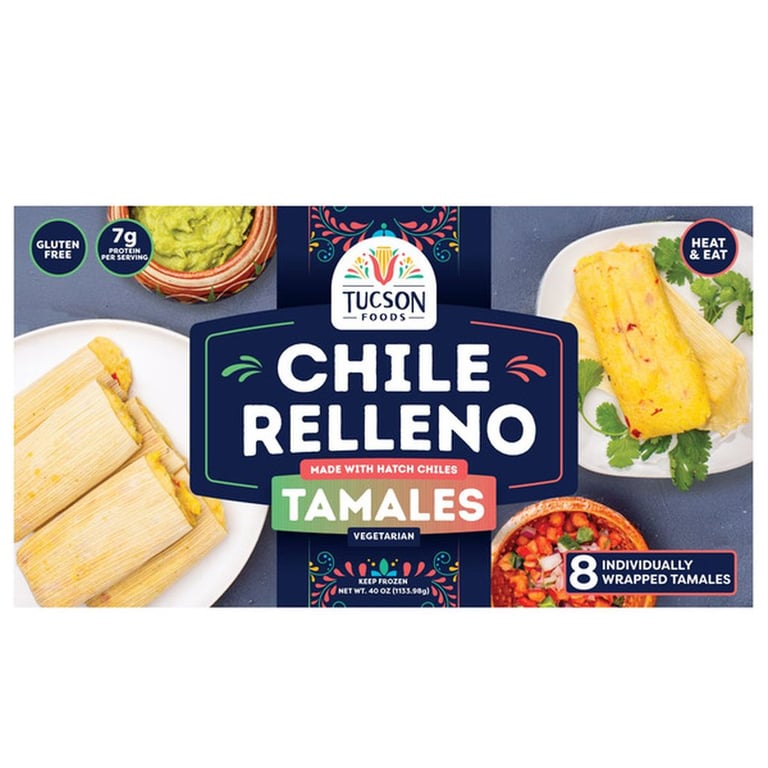 Tucson Foods Chile Relleno Tamales, 8-count