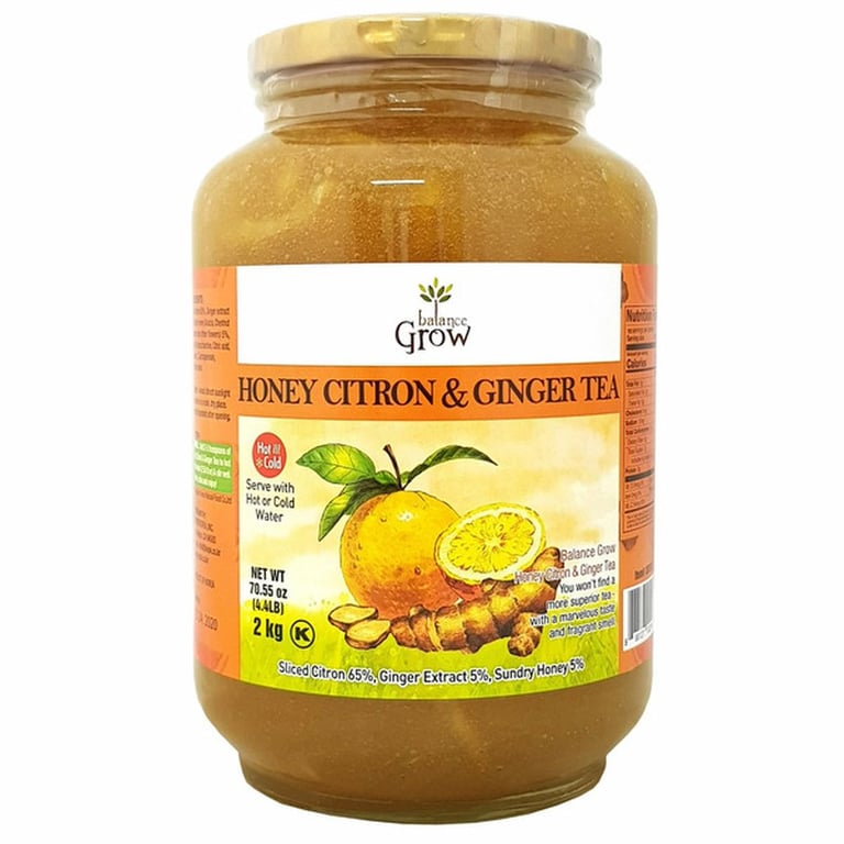 Balanced grow Honey Citron & Ginger Tea, 70.55 oz
