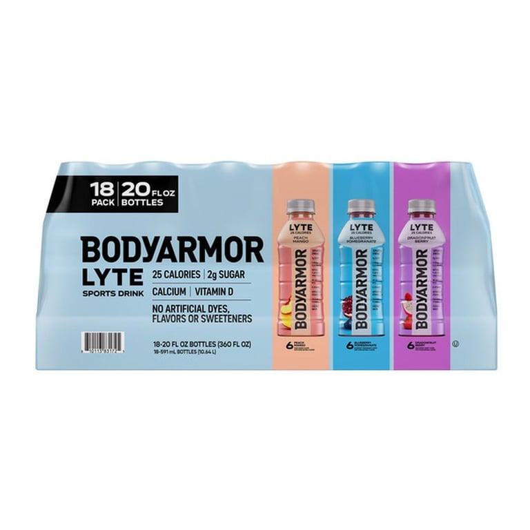 BODY ARMOR Lyte, Variety Pack, 20 oz, 18-count