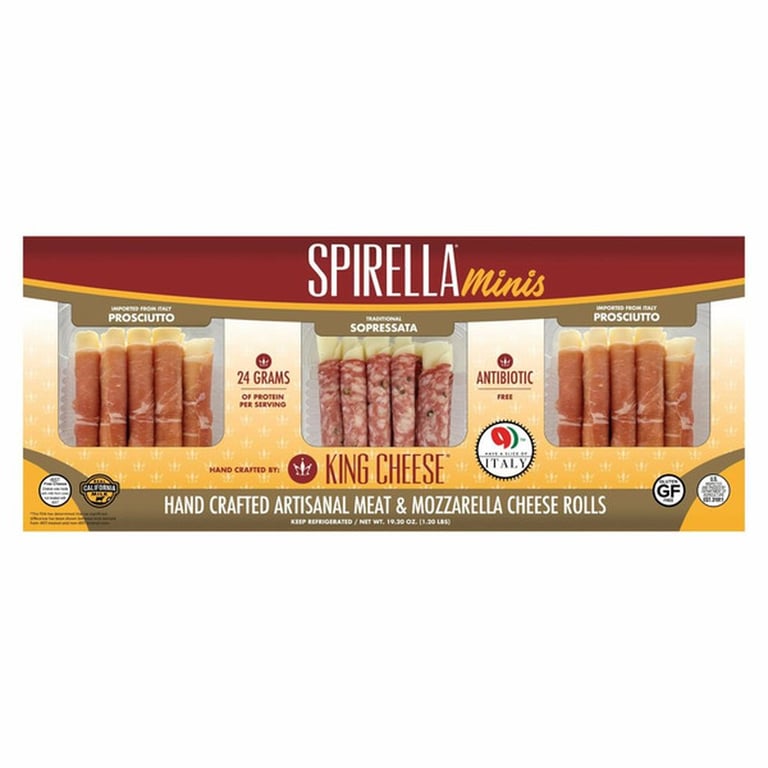 King Cheese Spirella Rolled Minis, 19.20 oz, 30-count