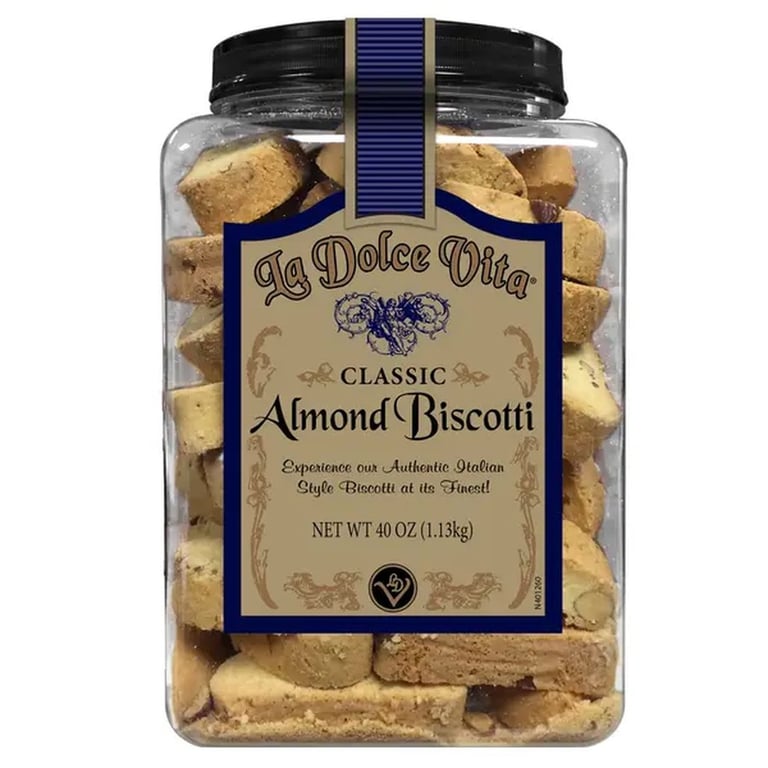 La Dolce Vita Classic Italian Biscotti, 40 oz