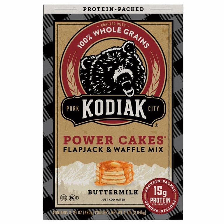 Kodiak Cakes Power Cakes Flapjack and Waffle Mix, 72 oz