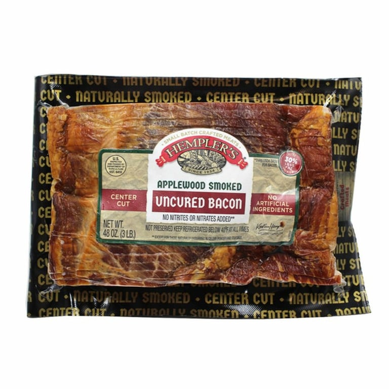 Hempler's Uncured Bacon, 1.5 lbs, 2-count