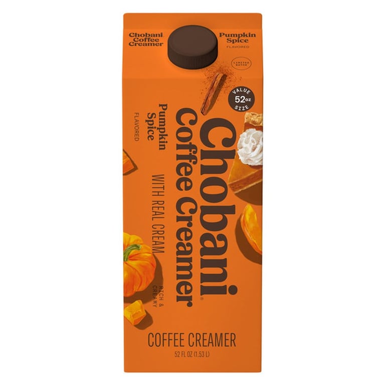 Chobani Pumpkin Spice Coffee Creamer, 52 fl oz
