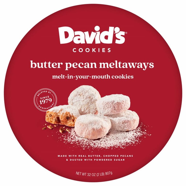 David's Butter Pecan Meltaways, 32 oz