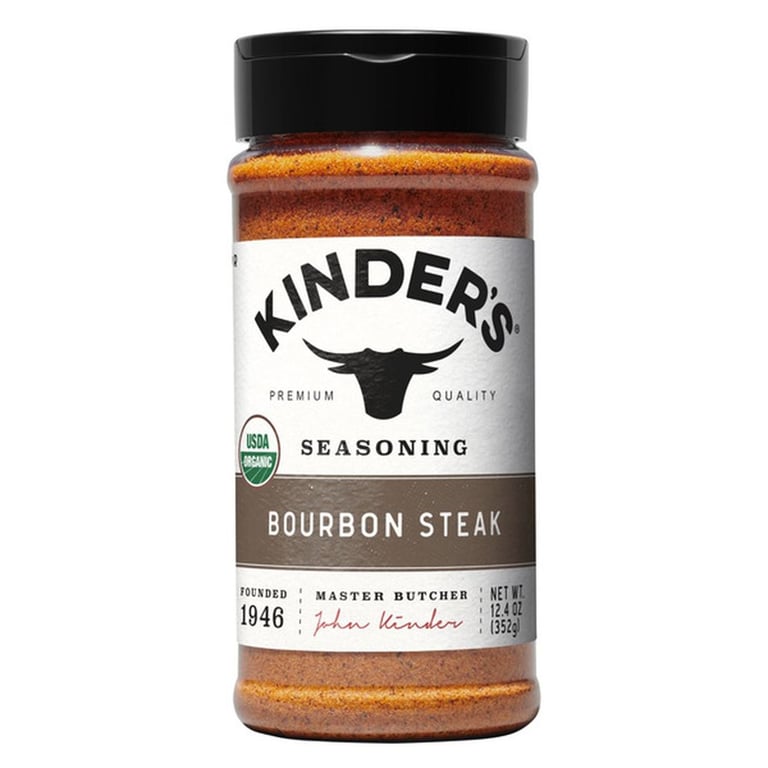 Organic Kinder's Bourbon Steak Seasoning, 12.4 oz
