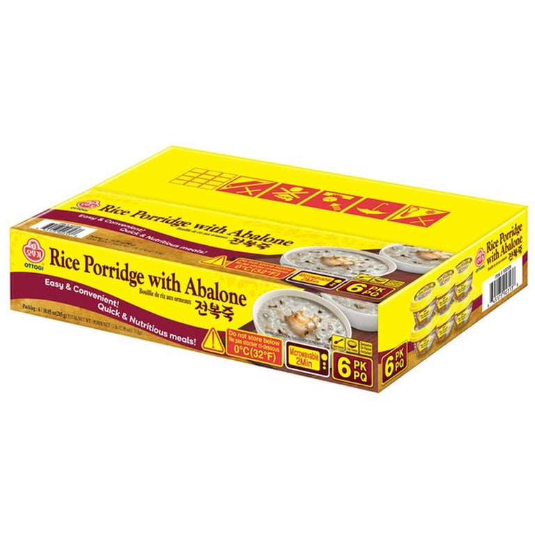 Ottogi Rice Porridge with Abalone, 10.05 oz, 6-count
